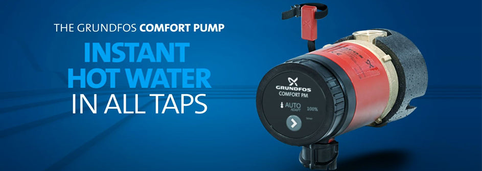 Grundfos Comfort PM Hot Water Circulator Pump for Private Homes