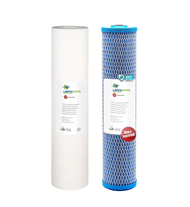 Land & Water 20" x 4.5" 2-Stage Water Filter Replacement Standard Kit