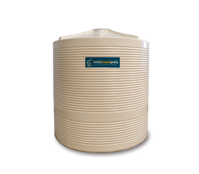 5300LTR Corrugated Round Poly Water Tank with Free Perth Delivery <800km
