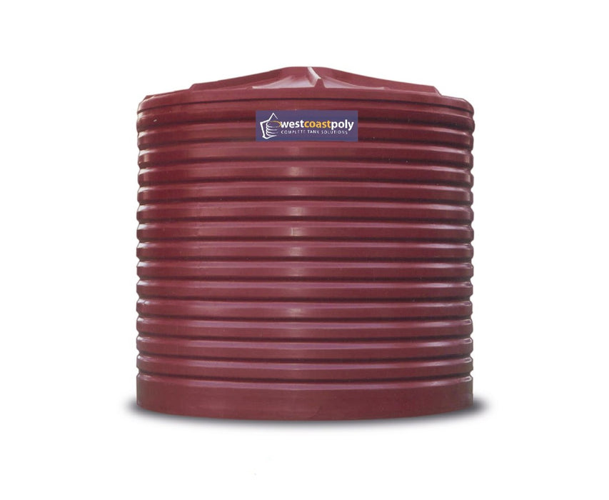 9000LTR Corrugated Round Poly Water Tank with Free Perth Delivery <800km
