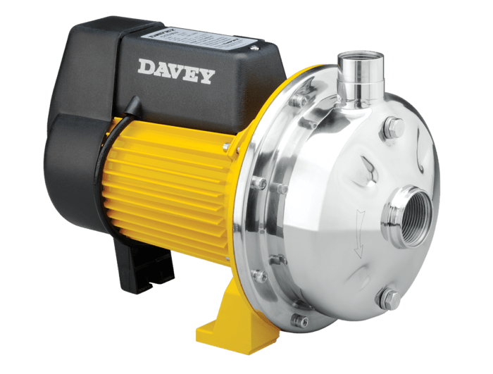 Davey CY Series Single Stage Stainless Steel Centrifugal Pumps (Max 200LPM/360kPa)