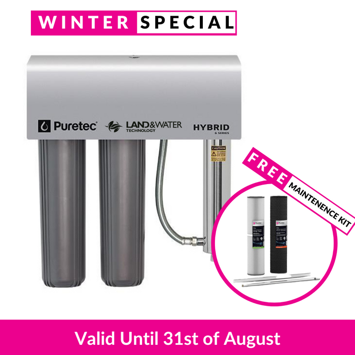 Puretec Hybrid G7 Dual Stage Ultraviolet 20" x 4.5" Water Filtration System (130 LPM)