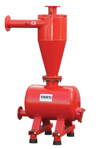 Odis Hydrocyclone Sand Separators - Series 5000 Product Name: 20mm female bsp - Flow rate from 33lpm > 50lpm, 25mm female bsp - Flow rate from 58lpm > 125lpm, 40mm female bsp - Flow rate frrom 125lpm > 200lpm, 50mm female bsp - Flow rate from 183lpm > 283lpm, 80mm flanged table D - Flow rate from 300lpm > 566lpm, 100mm inlet / 80mm outlet flanged table D - Flow rate from 583lpm > 866lpm, 150mm flanged table D - Flow rate from 1633lpm > 2666lpm