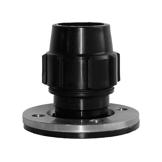 Plasson Metric Flanged Coupling with Metal Back Flange for Blueline Poly Pipe