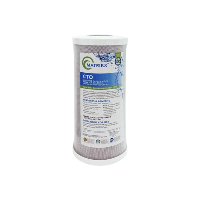 10" x 4.5" Coconut Carbon 5 Micron Filter for Chlorine Taste & Odor Reduction