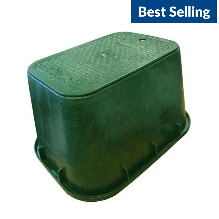HR 1419-12VBOL Commercial Rectangular Large Valve Box with Overlay Lid (305mm Wide x 435mm Long x 305mm Deep)