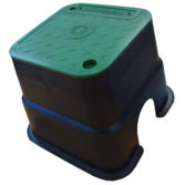 Lockable Valve Boxes - Lids lock in place with bolt Product Name: Square econo 150mm top x 155mm deep