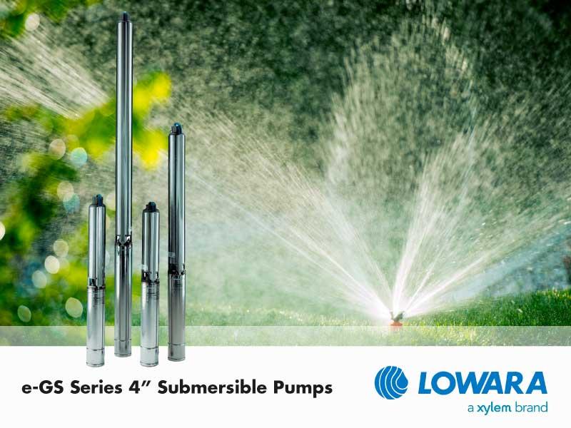 Lowara 12GS (200 LPM) 4" Submersible Bore Pumps 3-Wire Three Phase