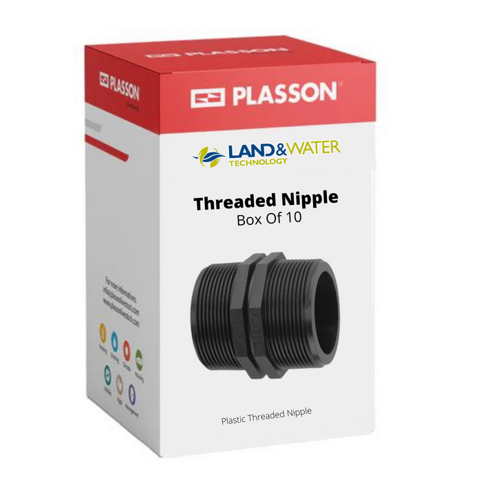 Plasson Threaded BSP Nipples - Box of 10