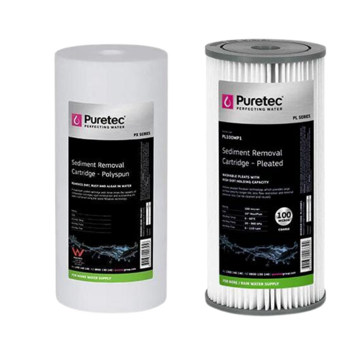 Puretec Ecotrol EM2 High Flow 10" Whole House Water Filter Replacement Cartridges Kit