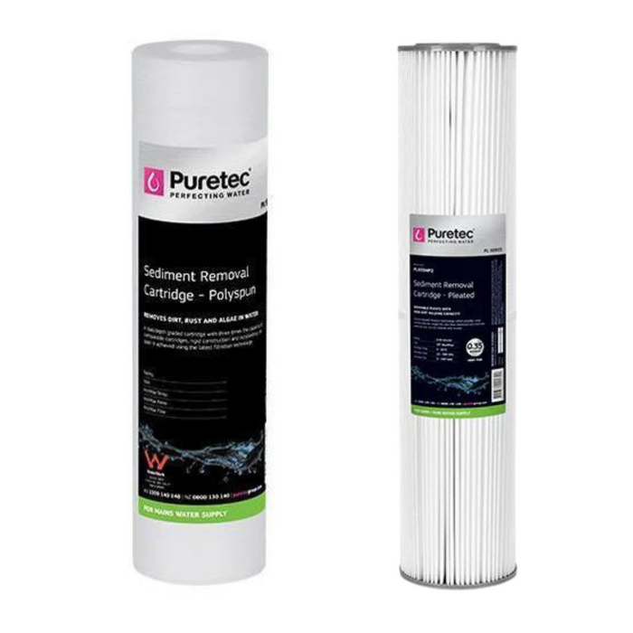 Puretec Ecotrol EM2 High Flow 20" Whole House Water Filter Replacement Cartridges Kit