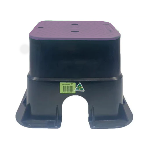 Residential Square Purple Valve Box (150mm top x 150mm deep) - HR606-6SQVBRW