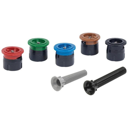 Toro I-Pro Fixed Nozzles - Female Choose your radius: Green Top - 8ft (2.4m), Blue Top - 10ft (3.0m), Brown Top - 12ft (3.7m), Black Top - 15ft (4.6m)
