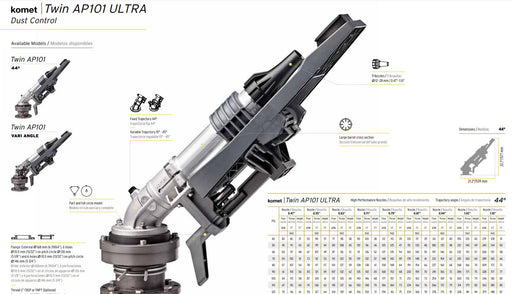 Komet AP101 Ultra Series Sprinkler for Dust Control 44° degree Trajectory Title: Default Title
