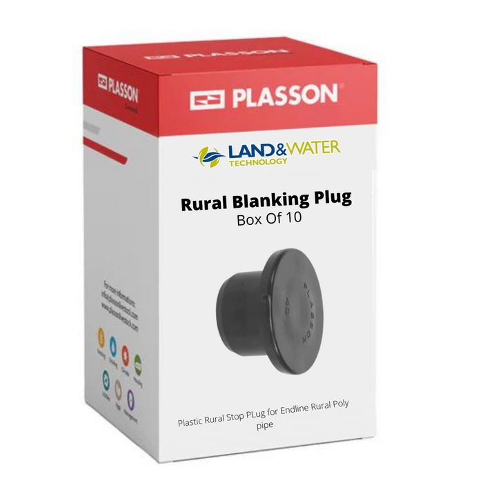 Plasson Rural Blanking Plug Outlet Seal for Redline Poly - Box of 10