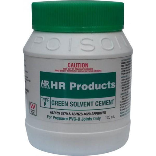 PVC Solvent Cement - PERTH ONLY Product Name: 250ml - Green Solvent Cement, 500ml - Green Solvent Cement