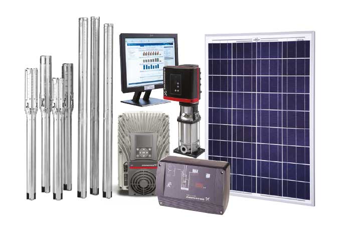 Grundfos SQFLEX AC/DC Submersible Solar Bore Pumps