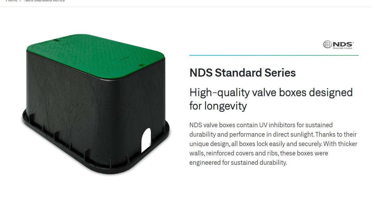 NDS Irrigation Valve Boxes Perth