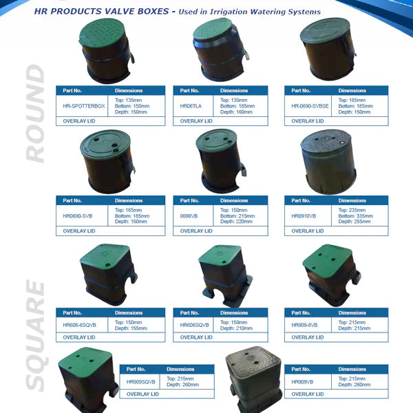 HR Products Valve Boxes