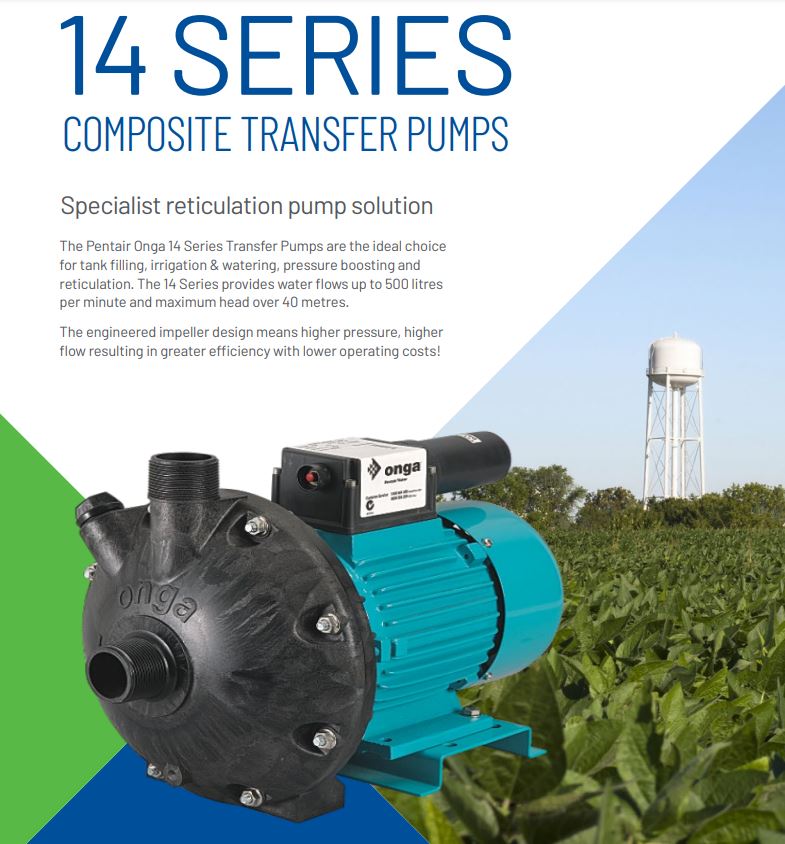 Onga 14 Series Hi-Flo Composite Centrifugal Pumps