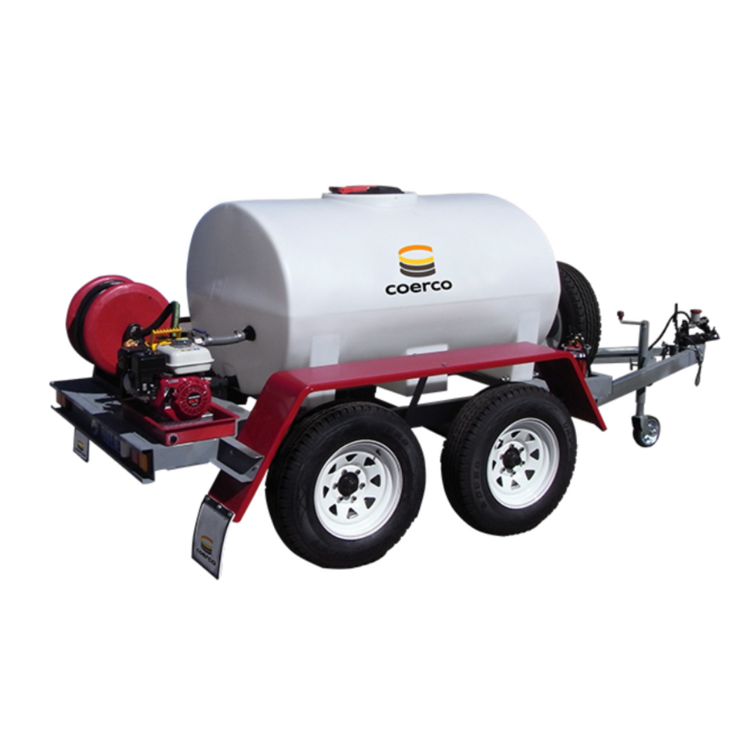 1500L Industrial Firefighter Trailer Unit with Fire Chief Pump
