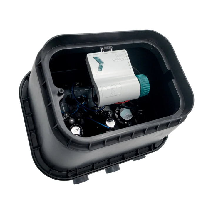 Rain Smart 2 Zone Packaged Valve Box Kit with Purevision Battery-Operated Bluetooth Controller