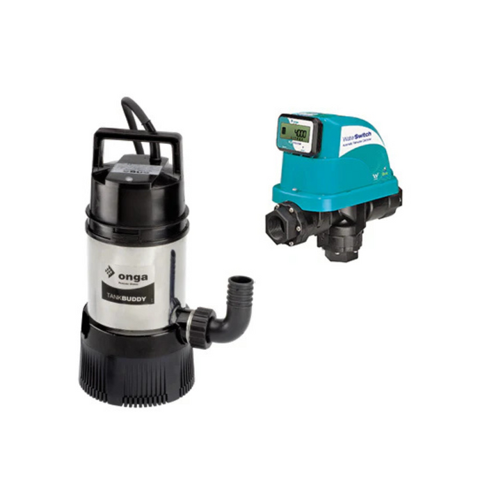 Onga Tankbuddy OTBIW450FL iWaterSwitch Kit 0.65kW Submersible Manual Pump (Max 84LPM/270kPa)