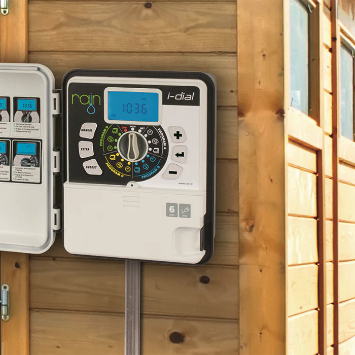 Rain I-Dial Outdoor Basic Irrigation Controller with Easy Programming Function