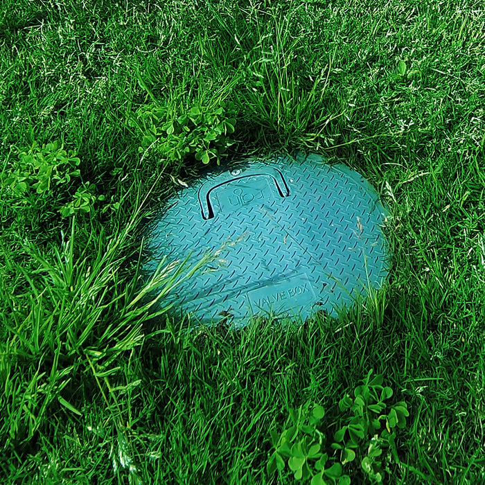 Rain PZCM 25 EzOpen Small Round Valve Box with Lifting Handle (250mm Diameter x 260mm Deep)