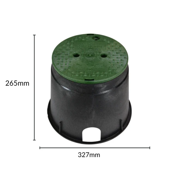 NDS 111BCB 10" Commercial Round Valve Box (244mm Top x 295mm Deep)