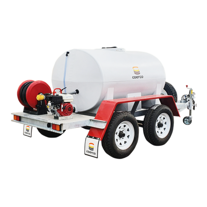 3000 Litre Industrial Tandem Axle Firefighter Trailer Unit with Aussie Fire Chief Pump (Max 450LPM/750kPa)