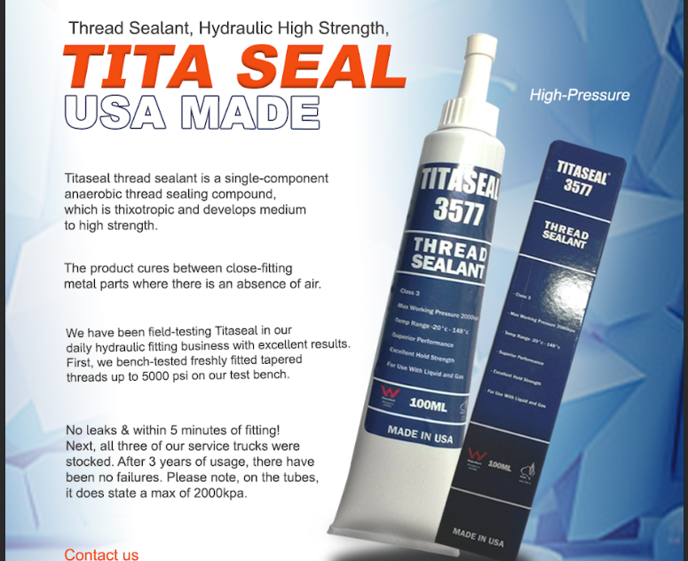 Titaseal 3577 Medium Strength Anaerobic Thread Sealant Paste 100ml