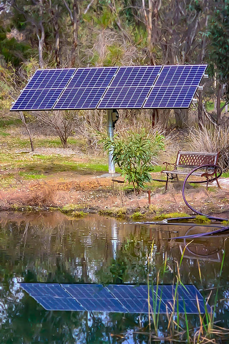 Waterboy 4C1261100 1.10kW Submersible Centrifugal Solar Bore Pump Complete Kit with x4 370W Solar Panels & 40m Cable (Max 160LPM/250kPa)