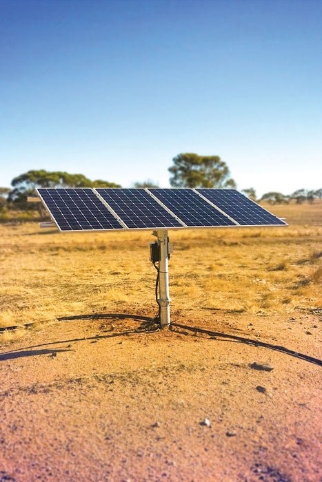 Waterboy 4HR400 1.00kW Submersible Helical Rotor Solar Bore Pump Complete Kit with x4 140W Solar Panels & 40m Cable (Max 47LPM/400kPa)