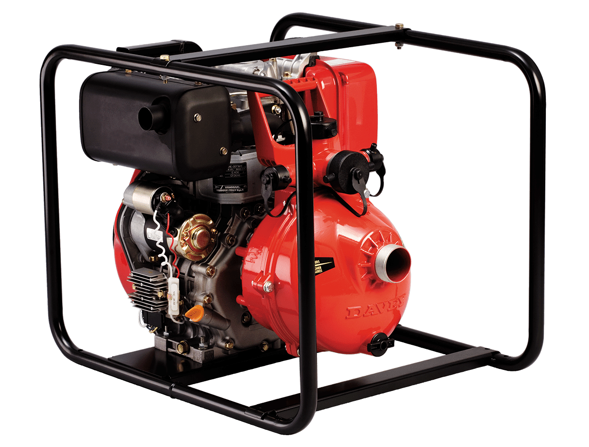 Davey 5270YE 7HP Diesel Electric Start Firefighting Pump with L70N ...