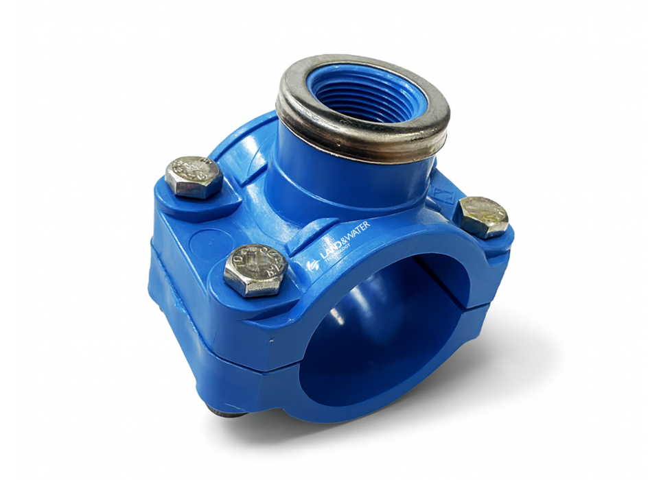 Alprene Metric Tapping Saddles for Blueline Poly Pipe