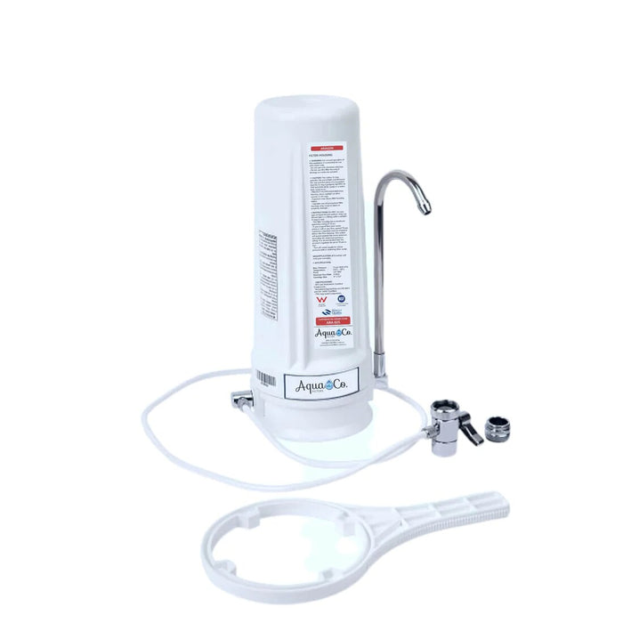 AquaCo CTOP-925A Single Countertop Water Filter with Aragon Cartridge