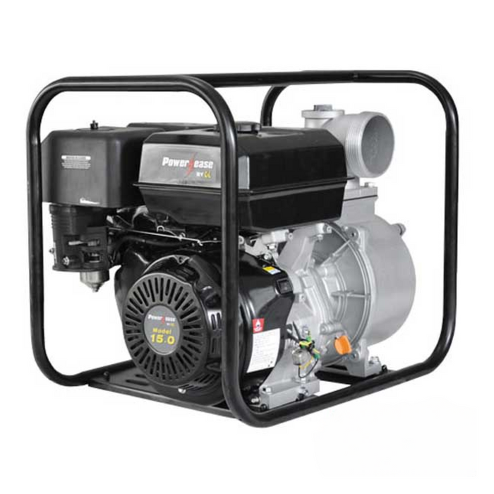 BE WP4015-R 15HP 4" Single Cast Iron Impeller Water Transfer Pump with 6.5L Powerease R420 Engine (Max 1400LPM/270kPa)