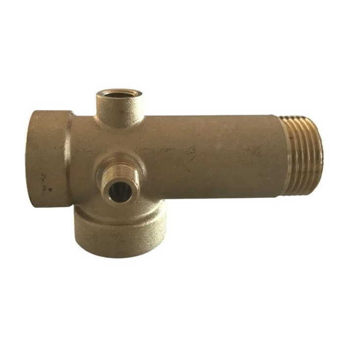 Brass 25mm M/F 5 Way Tee for Pump Discharge