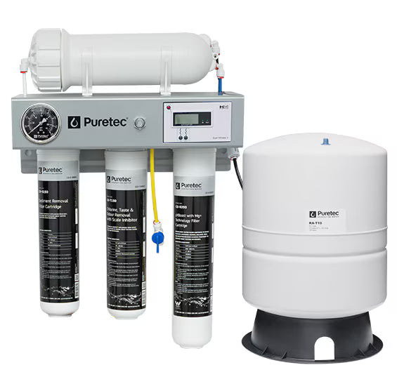 Puretec CO-RO4 High Flow Reverse Osmosis Undersink Water Filter System with Bypass