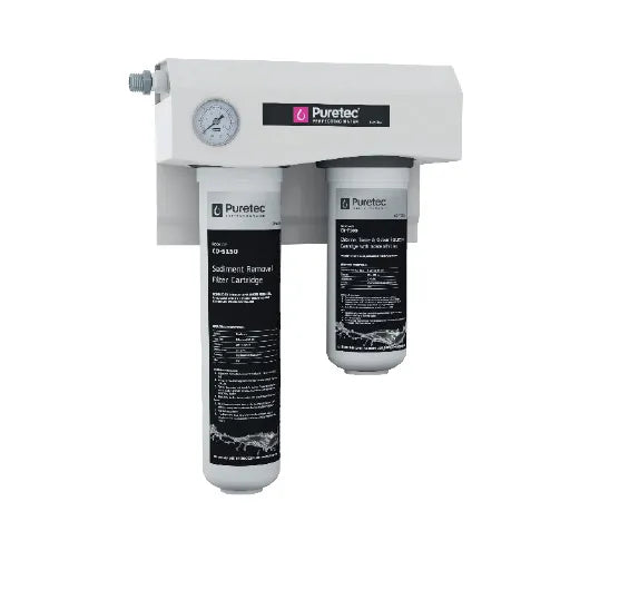 Puretec CO-ST100-K Triple Action 10" Twin Undersink Water Filter System