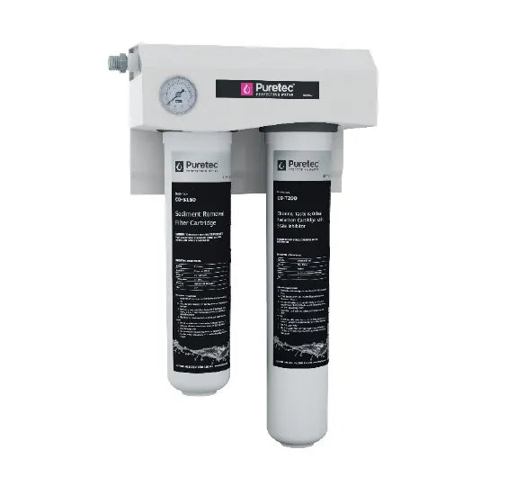 Puretec CO-UB150-K-LF Ultra Z Balance Plus Dual Undersink Water Filter System for Espresso Equiptment