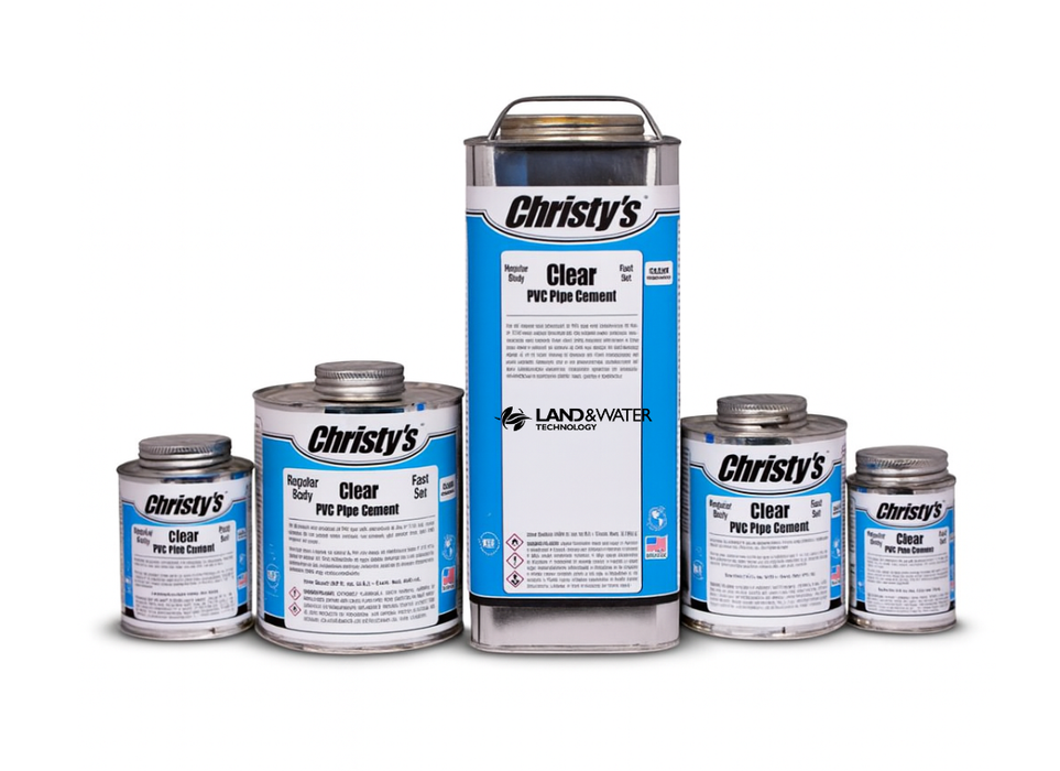 Christy's Clear Solvent Cement Fast Set with Brush - Perth Metro Only