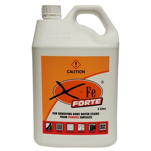 ClearBore X-FE FORTE Iron Stain Cleaning Solution for Porous Surfaces (Concrete, Timber, Bricks & Paving)