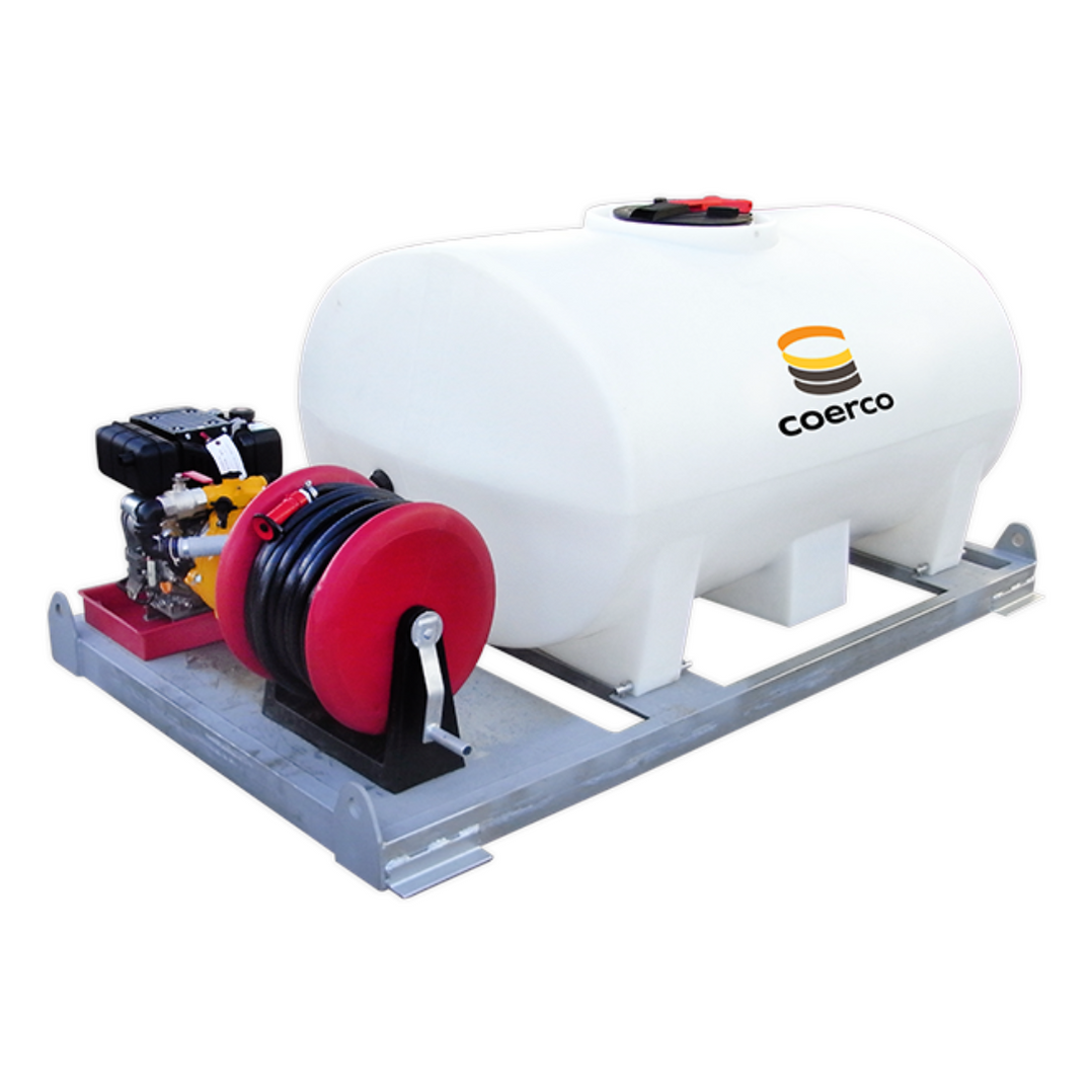 Small Firefighting Unit 1500 Litre Industrial Skid Mounted Firefighting Unit w Fire Chief Pump
