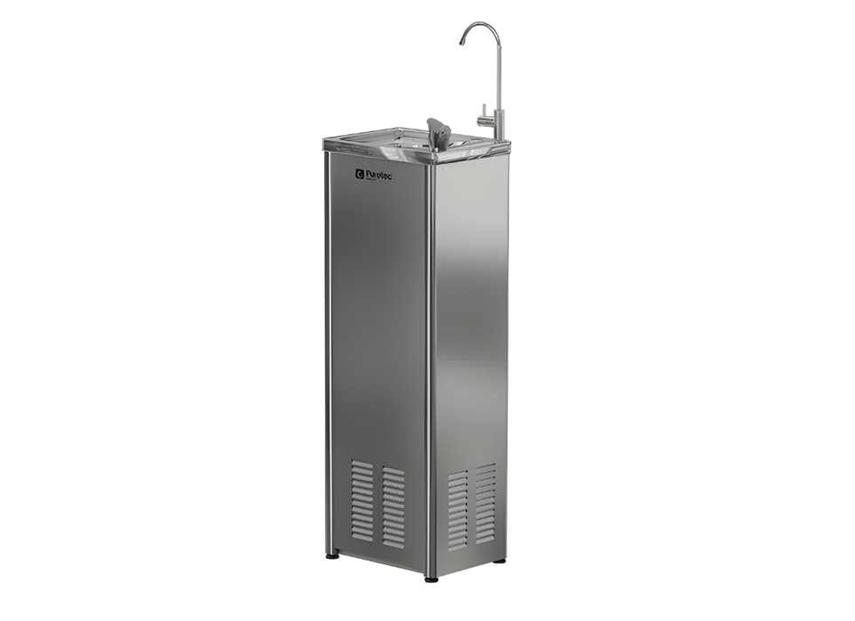 Puretec Stainless Steel Commercial Water Chiller with Bubbler & Carafe Filler
