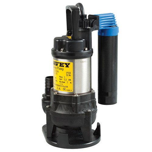 Davey Multi-Purpose Grey Water Semi Vortex Open Impeller Submersible Pumps (Max 240LPM/75kPa)