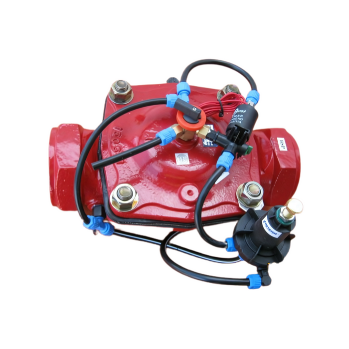 Dorot S100 PR/EL Series Cast Iron Basic Pressure Reducing/Electric 24AC Solenoid Valves with 3-Way Selector