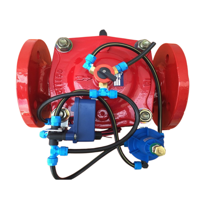 Dorot S100 PS/AQ Series Cast Iron Electric Pressure Reducing/NO Solenoid Valves with Aquative AC