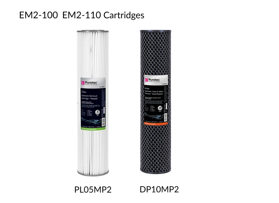 Puretec EM2-100 Series Dual Stage Whole House Water Filtration System